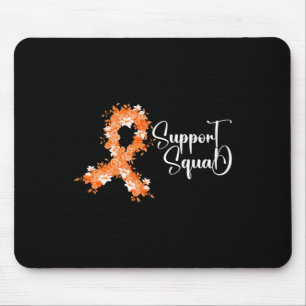 Support Squad Orange Ribbon Leukaemia Blood Cancer Mouse Pad