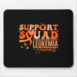 Support Squad Orange Ribbon Leukaemia Blood Cancer Mouse Pad