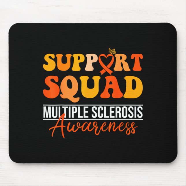 Support squad orange ribbon ms walk nervous system mouse pad (Front)