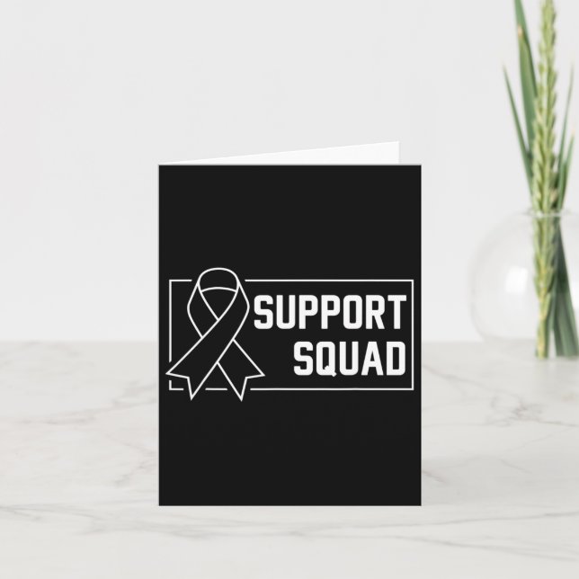 Support Squad Orange Warrior Crps Awareness 3  Card (Front)