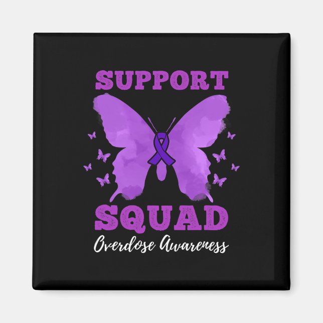 Support Squad Overdose Awareness  Magnet (Front)