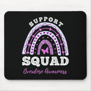 Support Squad Overdose Awareness Rainbow Mouse Pad