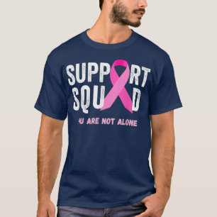 Support Squad Pink Ribbon Breast Cancer Awareness T-Shirt
