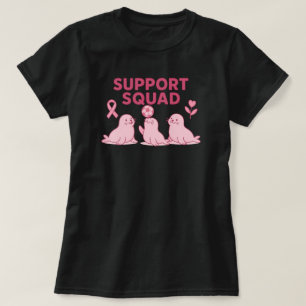 Support Squad – Pink Ribbon Seal T-Shirt