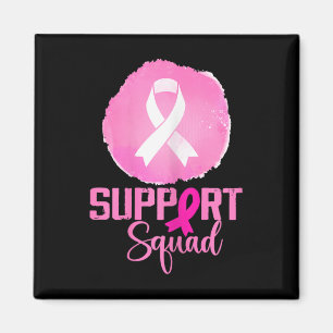 Support Squad Pink Support Squad Breast Cancer Awa Magnet