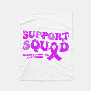 Support Squad Purple Ribbon Moebius Artwork Fleece Blanket