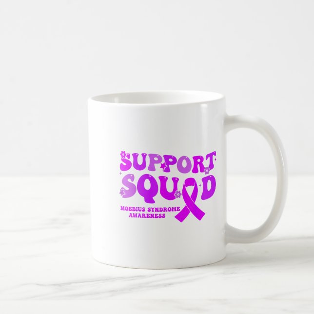 Support Squad Purple Ribbon Moebius Design Coffee Mug (Right)
