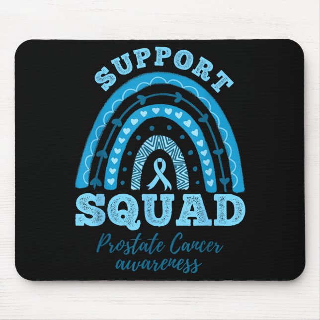 Support Squad Rainbow Prostate Cancer Awareness Mouse Pad (Front)