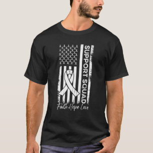Support Squad Ribbon Faith Hope Love Lung Cancer A T-Shirt