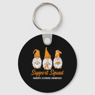 Support Squad Ribbon Multiple Sclerosis Awareness  Key Ring