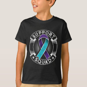 Support Squad Ribbon Suicide Prevention Awareness  T-Shirt