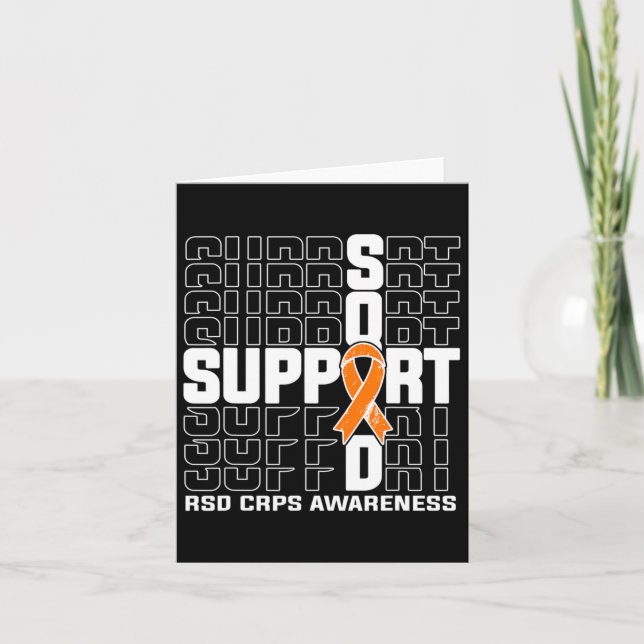 Support Squad Rsd Crps Awareness 2  Card (Front)