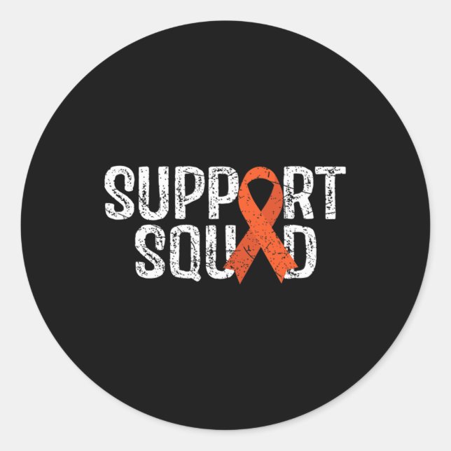 Support Squad RSD CRPS Awareness  Classic Round Sticker (Front)