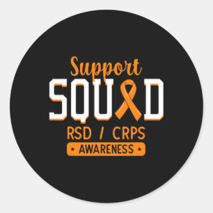 Support Squad Rsdcrps Complex Regional Pain Syndro Classic Round Sticker