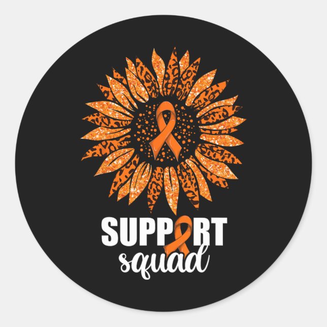 Support Squad Shirt  Classic Round Sticker (Front)