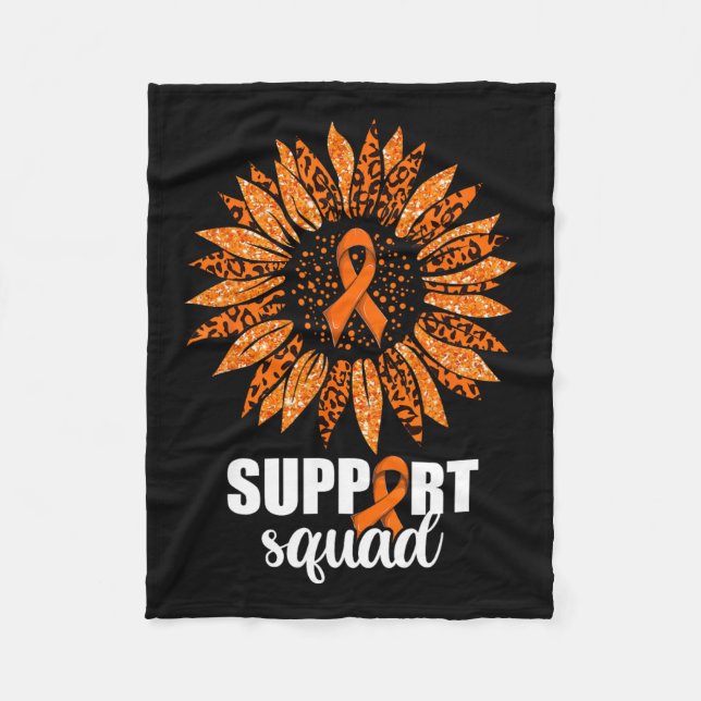 Support Squad Shirt  Fleece Blanket (Front)
