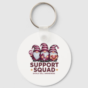 Support Squad Sickle Cell Awareness Month Gnomes S Key Ring