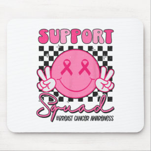 Support Squad Smile Face Breast Cancer Awareness P Mouse Pad