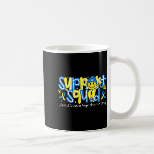 Support Squad Smile Face World Down Syndrome Coffee Mug