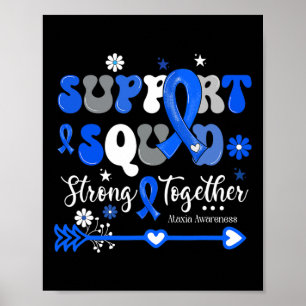 Support Squad Strong Together Groovy Ataxia Awaren Poster