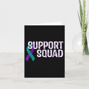 Support Squad Suicide Prevention Awareness Ribbon Card