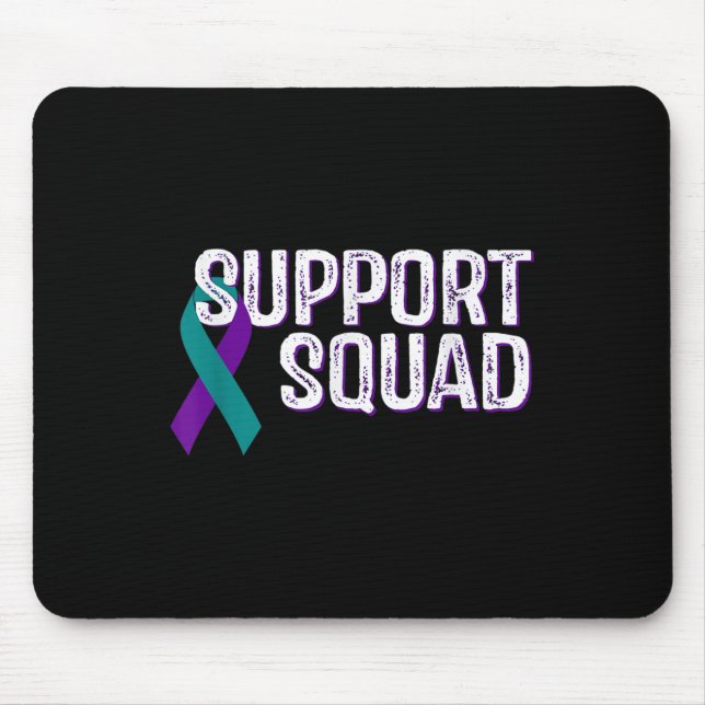 Support Squad Suicide Prevention Awareness Ribbon  Mouse Pad (Front)