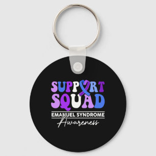 Support Squad Sunflower Hair Emanuel Syndrome Gift Key Ring