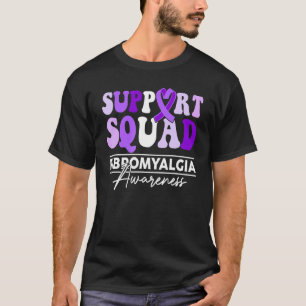 Support Squad Sunflower Hair Fibromyalgia Awarenes T-Shirt