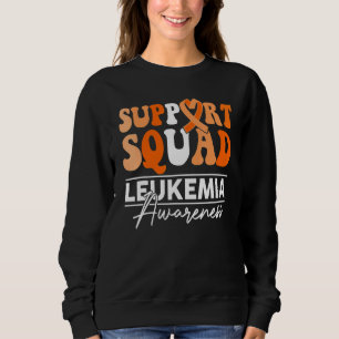 Support Squad Sunflower Hair Leukemia Awareness Sweatshirt