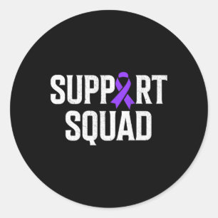 Support Squad Support Pancreatic Cancer Awareness Classic Round Sticker