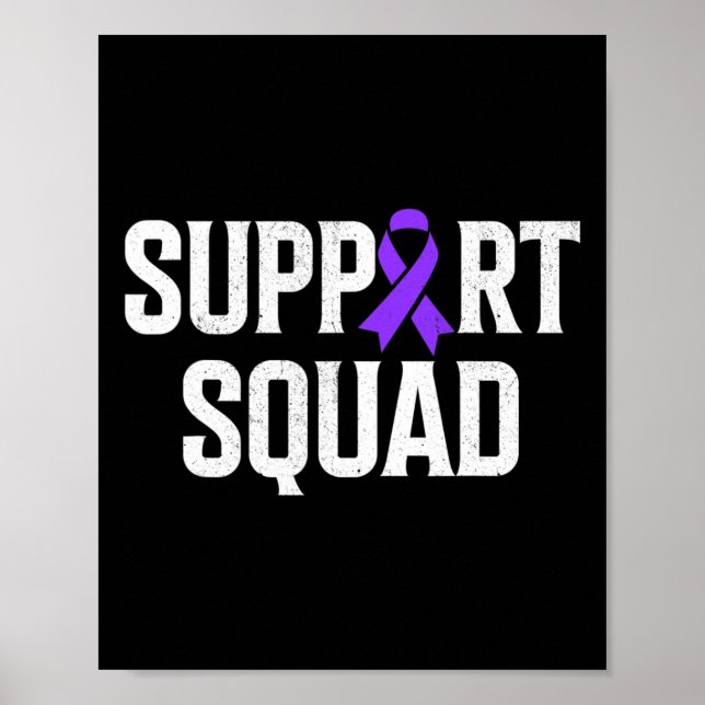 Support Squad Support Pancreatic Cancer Awareness  Poster (Front)