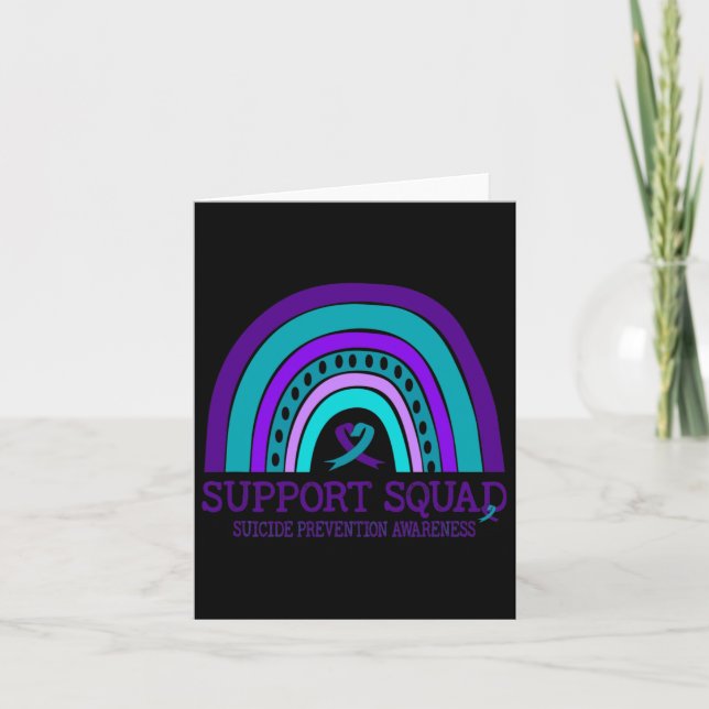 Support Squad Support Rainbow Suicide Prevention A Card (Front)