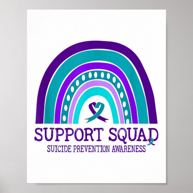 Support Squad Support Rainbow Suicide Prevention A Poster (Front)