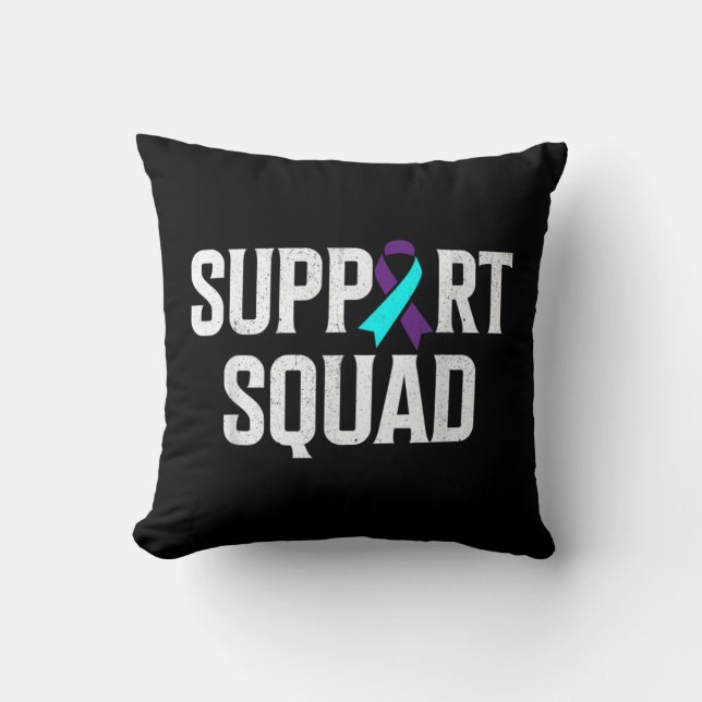 Support Squad Support Suicide Prevention Awareness Cushion (Front)
