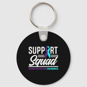 Support Squad Support Suicide Prevention Awareness Key Ring
