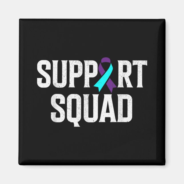 Support Squad Support Suicide Prevention Awareness Magnet (Front)