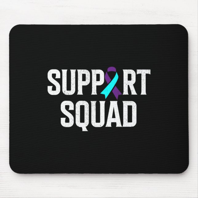 Support Squad Support Suicide Prevention Awareness Mouse Pad (Front)