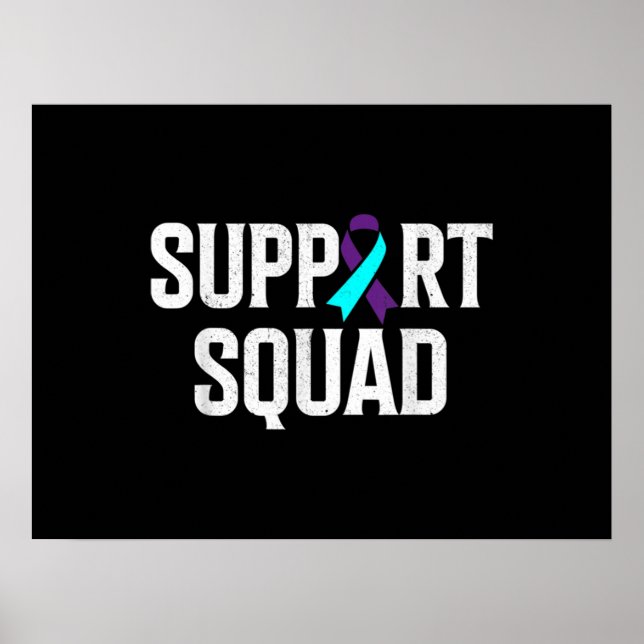 Support Squad Support Suicide Prevention Awareness Poster (Front)