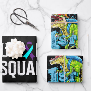 Support Squad Support Suicide Prevention Awareness Wrapping Paper Sheet