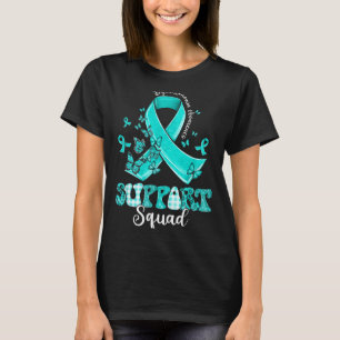 Support Squad Teal Ribbon Butterfly Dysautonomia A T-Shirt