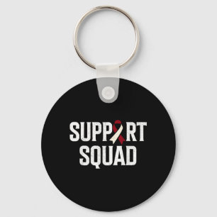Support Squad Throat Oral Head Neck Cancer Key Ring