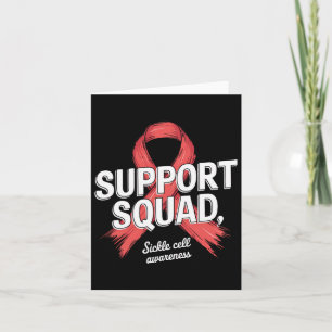 Support Squad Warrior Sickle Cell Awareness Women  Card