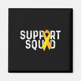 Support squad _ yellow ribbon _ childhood cancer magnet