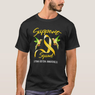 Support Squad Yellow Ribbon Spina Bifida Awareness T-Shirt