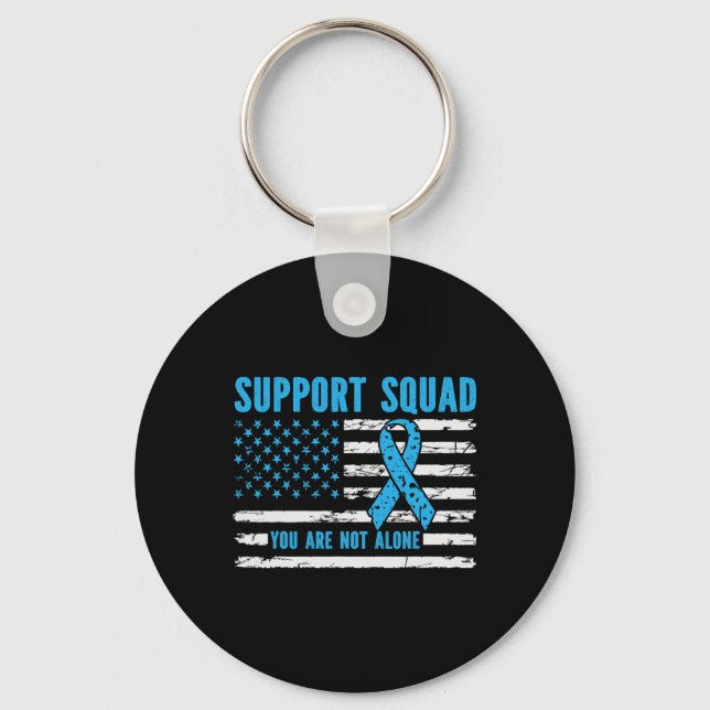 Support Squad You Are Not Alone Key Ring (Front)