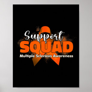 Support squads multiple sclerosis warrior women ms poster
