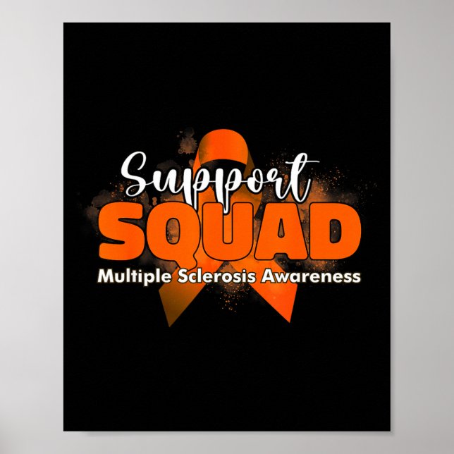 Support squads multiple sclerosis warrior women ms poster (Front)