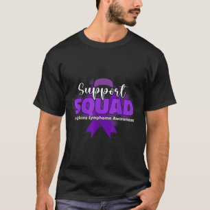 Support Squads Purple Ribbons Hodgkins Lymphoma Aw T-Shirt