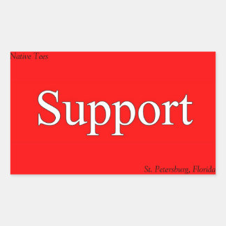 Support St. Pete Native Tee Stickers! Rectangular Sticker