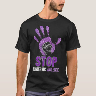 Support Stop Domestic Violence For Men Women Kids T-Shirt